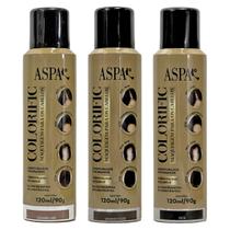 Kit 3 Cores Maquiagem Cabelos Retoque Raízes Colorific 120ml Kit 3 Cores Maquiagem Cabelos Retoque Raízes Colorific 120ml