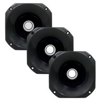 Kit 3 Cornetas Plásticas Curta LC14-50 - Preta