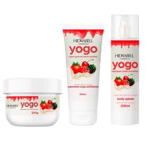 Kit 3 Corporal Yogo Frutas Vermelhas Hidrabell Hidratante Esfoliante Body Splash Kit 3 Corporal Yogo Frutas Vermelhas Hidrabell Hidratante Esfoliante Body Splash