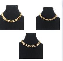Kit 3 corrente colar feminino em aluminio estiloso Kit 3 corrente colar feminino em aluminio estiloso