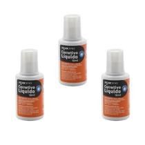 Kit 3 Corretivos Escolares branquinhos 18ML A Base D'agua - Jocar Office