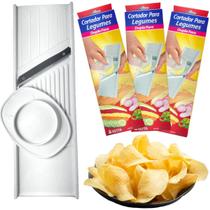 KIT 3 Cortador De Legumes Ralador Fatiador Dupla Face Keita