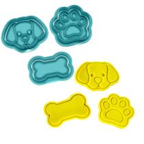 Kit 3 Cortador Pet Cachorro Pata Osso 5CM Kit 3 Cortador Pet Cachorro Pata Osso 5CM