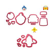 Kit 3 Cortadores Circo Carro Pássaro Plim Plim Kit 3 Cortadores Circo Carro Pássaro Plim Plim