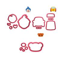 Kit 3 Cortadores Circo Carro Urso Plim Plim