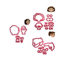 Kit 3 Cortadores Encanto Mirabel Bruno Luisa Kit 3 Cortadores Encanto Mirabel Bruno Luisa