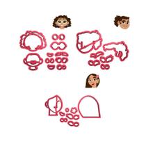 Kit 3 Cortadores Encanto Mirabel Isabela Luisa Kit 3 Cortadores Encanto Mirabel Isabela Luisa