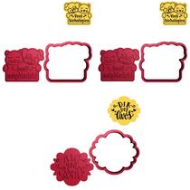 Kit 3 Cortadores Marcador Dia dos Avós Bichológicos