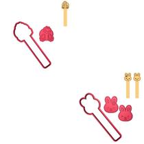 Kit 3 Cortadores Páscoa Stick Coelhos Bumbum
