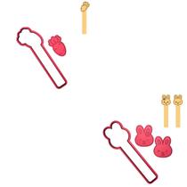 Kit 3 Cortadores Páscoa Stick Coelhos Cenoura Kit 3 Cortadores Páscoa Stick Coelhos Cenoura