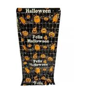 Kit 3 Cortina Estampada De Abóbora De Halloween 2 Metros