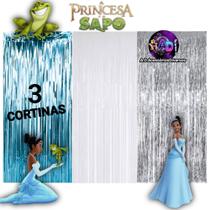 kit: 3 Cortina Metalizada, A PRINCESA E O SAPO Decoração, Festa, Aniversário, Adereços. Banner. Festival, Comemoração kit: 3 Cortina Metalizada, A PRINCESA E O SAPO Decoração, Festa, Aniversário, Adereços. Banner. Festival, Comemoração