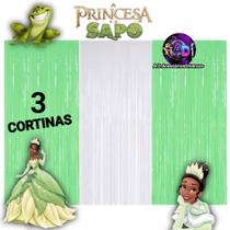 kit: 3 Cortina Metalizada, A PRINCESA E O SAPO Decoração, Festa, Aniversário, Adereços. Banner. Festival, Comemoração kit: 3 Cortina Metalizada, A PRINCESA E O SAPO Decoração, Festa, Aniversário, Adereços. Banner. Festival, Comemoração