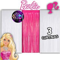 kit: 3 Cortina Metalizada , Barbie Decoração , Festa , Aniversário, Adereços , Banner , Festival, Comemoração kit: 3 Cortina Metalizada , Barbie Decoração , Festa , Aniversário, Adereços , Banner , Festival, Comemoração
