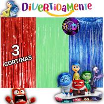 kit: 3 Cortina Metalizada , DIVERTIDAMENTE Decoração , Festa , Aniversário, Adereços , Banner , Festival, Comemoração kit: 3 Cortina Metalizada , DIVERTIDAMENTE Decoração , Festa , Aniversário, Adereços , Banner , Festival, Comemoração