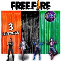 kit: 3 Cortina Metalizada, FREE FIRE Decoração , Festa , Aniversário, Adereços , Banner , Festival, Comemoração kit: 3 Cortina Metalizada, FREE FIRE Decoração , Festa , Aniversário, Adereços , Banner , Festival, Comemoração