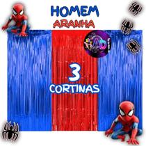 kit: 3 Cortina Metalizada Homem Aranha, Decoração , Festa , Aniversário, Adereços , Banner , Festival, Comemoração kit: 3 Cortina Metalizada Homem Aranha, Decoração , Festa , Aniversário, Adereços , Banner , Festival, Comemoração
