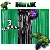 kit: 3 Cortina Metalizada , HULK Decoração , Festa , Aniversário, Adereços , Banner , Festival, Comemoração kit: 3 Cortina Metalizada , HULK Decoração , Festa , Aniversário, Adereços , Banner , Festival, Comemoração