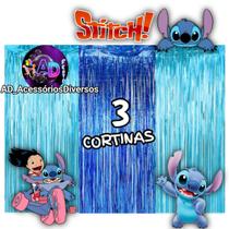 kit: 3 Cortina Metalizada , STITCH Decoração , Festa , Aniversário, Adereços , Banner , Festival, Comemoração kit: 3 Cortina Metalizada , STITCH Decoração , Festa , Aniversário, Adereços , Banner , Festival, Comemoração