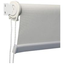 Kit 3 Cortina Persiana Rolo Solar 3% Tela Solar 80cm X 160cm Off White