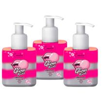 Kit 3 Cosmetik Glow Kiss Gel Aromatizante 250ml Tutti Frutti