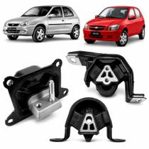 Kit 3 Coxim Calço Do Motor Cambio Com Ar Corsa Celta Prisma