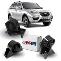 Kit 3 coxim cambio lifan x60 1.8 16v 2013 a 2019 ré para trás Kit 3 coxim cambio lifan x60 1.8 16v 2013 a 2019 ré para trás