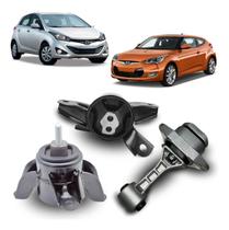 Kit 3 Coxim Motor Cambio Automático Hb20 2012/2019 Veloster