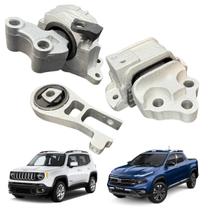 Kit 3 Coxim Motor Cambio Fiat Toro Renegade 1.8 Flex Etorq