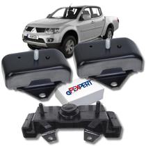 Kit 3 Coxim Motor Cambio L200 TRITON 2.4 3.2 3.5 2007 A 2016