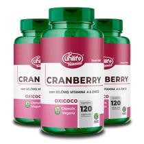 Kit 3 Cranberry 120 cápsulas Unilife Kit 3 Cranberry 120 cápsulas Unilife