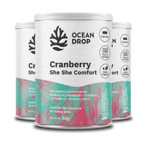 Kit 3 Cranberry She She Comfort Ocean Drop 120 Cápsulas Kit 3 Cranberry She She Comfort Ocean Drop 120 Cápsulas