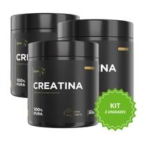 Kit 3 Creatina 1000 Pura Monohidratada QualyNutri Em Pó Neutro 900g Kit 3 Creatina 1000 Pura Monohidratada QualyNutri Em Pó Neutro 900g