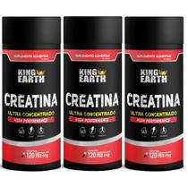 Kit 3 Creatina 360 Cápsulas - King Earth