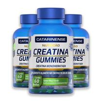 Kit 3 Creatina Gummies Monohidratada Catarinense 60 Gomas