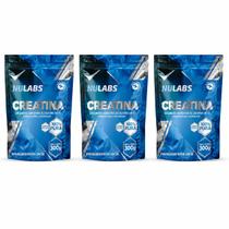 Kit 3 Creatina Importada Nulabs 300g Pura Monohidratada Micronizada