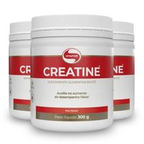 Kit 3 Creatina Monohidratada Creatine Vitafor Pote 300G