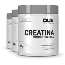 Kit 3 Creatina Monohidratada Dux Sem Sabor 300g