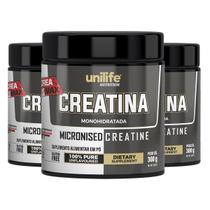 Kit 3 Creatina Pura ATP Monohidrata 300g Unilife Kit 3 Creatina Pura ATP Monohidrata 300g Unilife