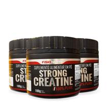 Kit 3 Creatina Strong Creatine 100g Fisionutri Kit 3 Creatina Strong Creatine 100g Fisionutri