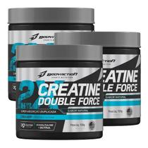 Kit 3 creatine monohidratada doble force 150g - body action (sem sabor) Kit 3 creatine monohidratada doble force 150g - body action (sem sabor)