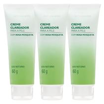 Kit 3 Creme Clareador Para a Pele Com Rosa Mosqueta