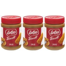 Kit 3 Creme de Biscoito Lotus Biscoff Caramelizado Spread