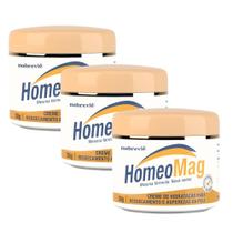 Kit 3 Creme de Hidratação para Pés Ressecados Calcanhar Rachados Homeo Mag Nobrevie 30g