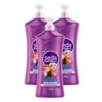 Kit 3 Creme de Pentear Infantil Seda Juntinhos Frozen 300ml Kit 3 Creme de Pentear Infantil Seda Juntinhos Frozen 300ml