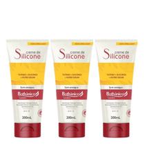 Kit 3 Creme de Silicone 200ml Enxague Filtro Solar Umectação Proteção Térmica Bothânico Hair Cosméticos