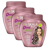 kit 3 Creme de Tratamento 2 em 1 Dona Skala 1kg
