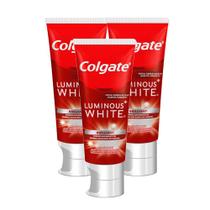 Kit 3 Creme Dental Colgate Luminous White Brilliant Mint 140g