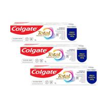 Kit 3 Creme Dental Colgate Total 12 Clean Mint 180g cada