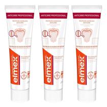 Kit 3 Creme Dental Elmex Anticárie Professional 3x 110g